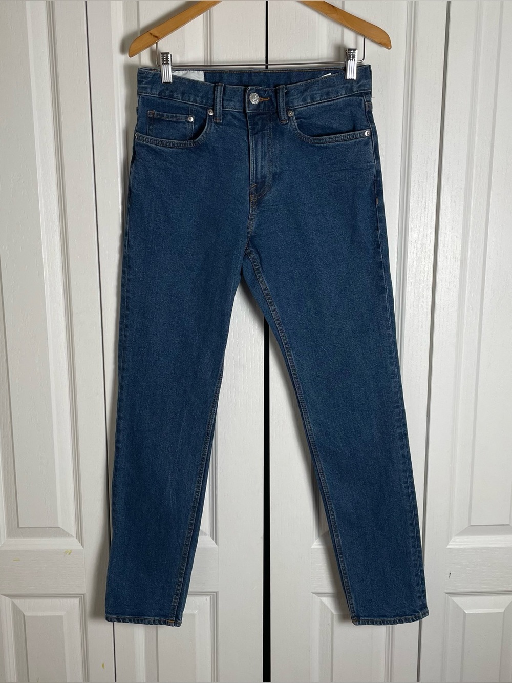 H&M Slim Fit Denim Jeans Men’s 29x32 Blue Medium Wash 30” Inseam Stretch Cotton